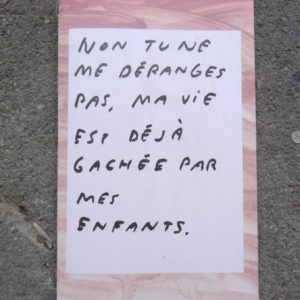 Non tu ne me déranges pas
