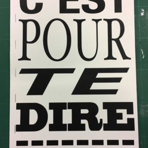 C’est pour te dire